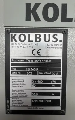 USED 2012 KOLBUS BOOK PRODUCTION LINE BF 530