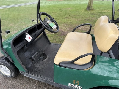 (1) 2017 E-Z-Go golf cart with a Kawasaki gas engine, model 625111G01, does not include Club canopy,...