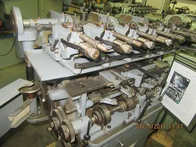 7854-385 R. Gudel Type 30, 6-Position Semi-Automatic Ring/Band Brocading/Copy Engraving Machine