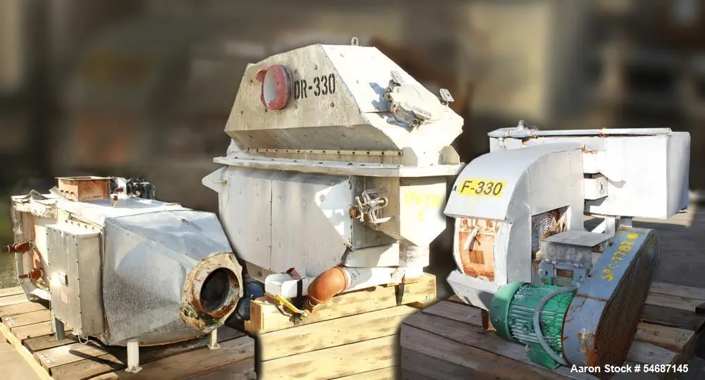 Used CARMAN FB-50 Fluid Bed Dryers Illinois US | Aaron Equipment #1515586