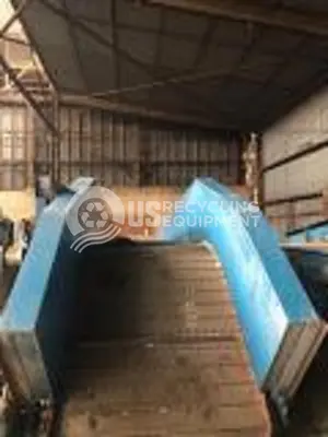 USED VECOPLAN RG70-200K SINGLE SHAFT SHREDDER WITH CONVEYOR