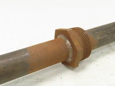 LN Leeds & Northrup Type J Thermocouple Pipe Well 1"x 44" Steel Pipe 1-1/4" NPT