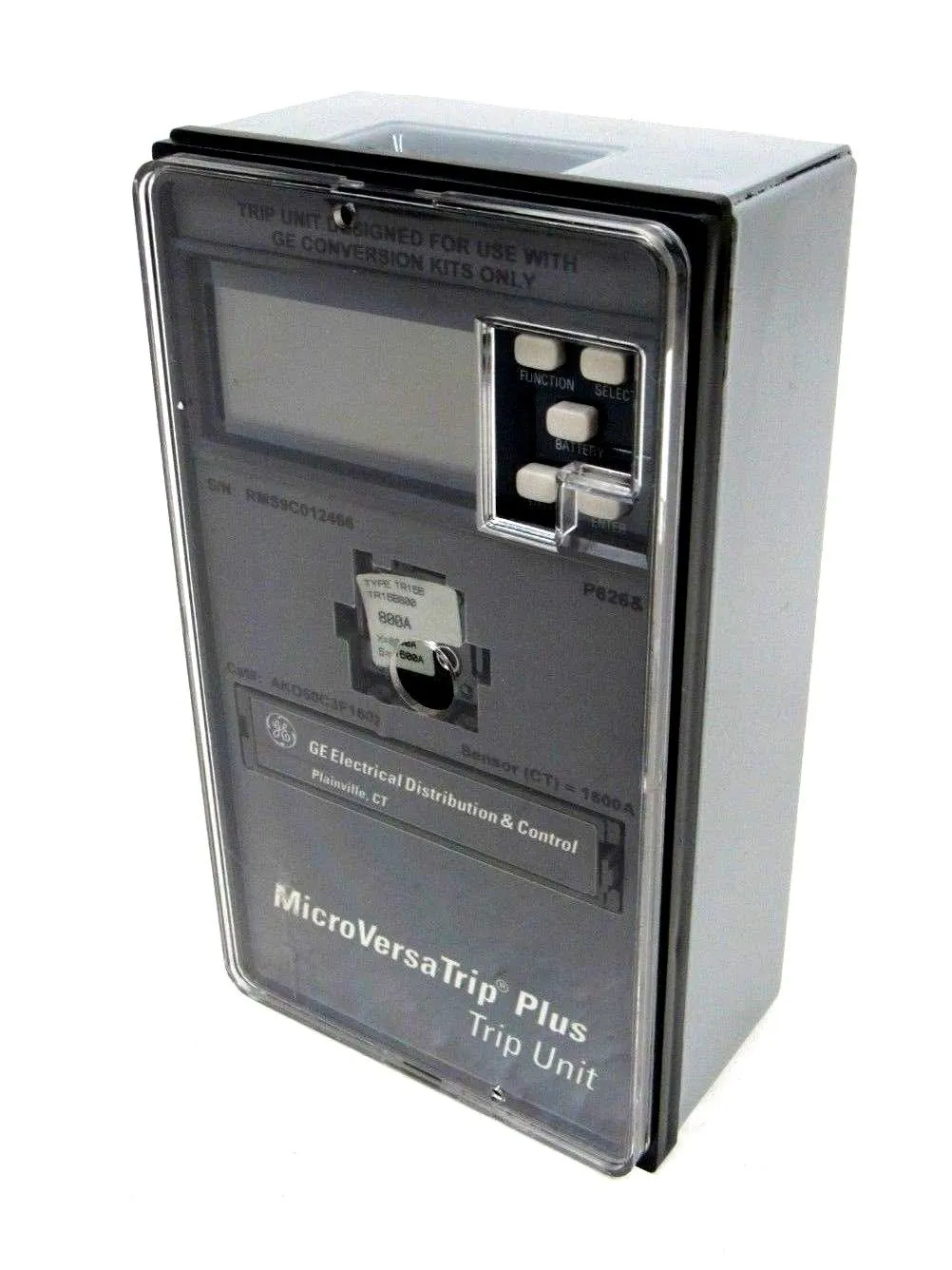 USED GENERAL ELECTRIC AKO50C3F1602 MICROVERSATRIP UNIT 1600A-800A