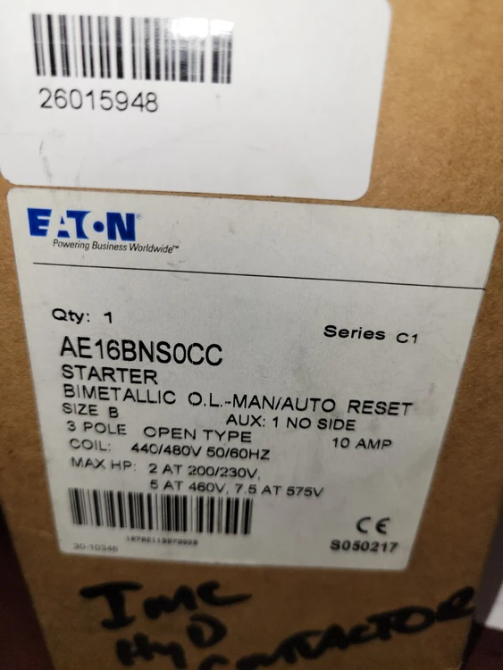 Used Eaton AE16BNS0CC Starters Arizona US | ASSET CONVERSION SPECIALISTS, INC. #324511