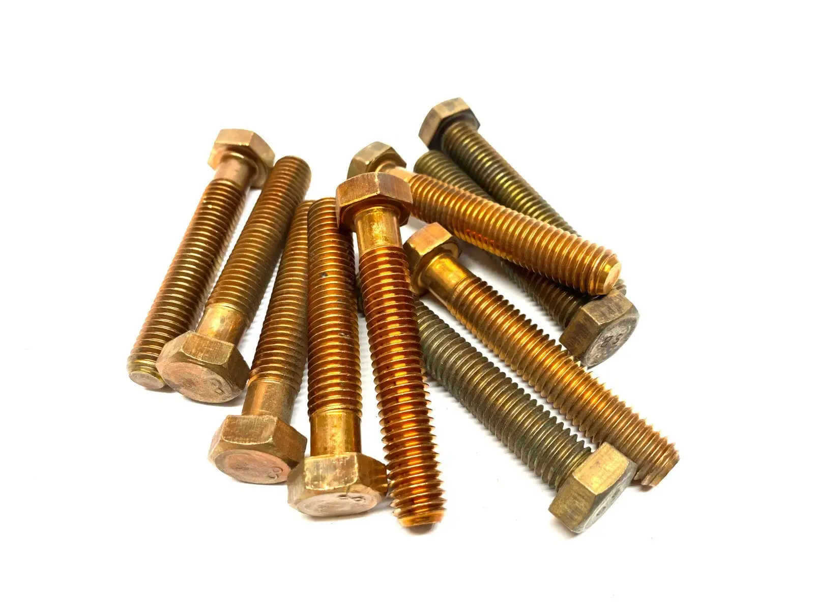 Hex Head Machine Bolt Bronze Silicon 1/2"-13 UNC x 3" LOT OF 10 - New