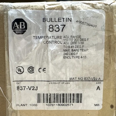 NEW Allen-Bradley 837-V2J