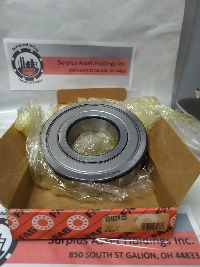 New | in-Stock FAG 6315ZR.C3 Industrial Controls Ohio US | Surplus Asset Holdings #1236425