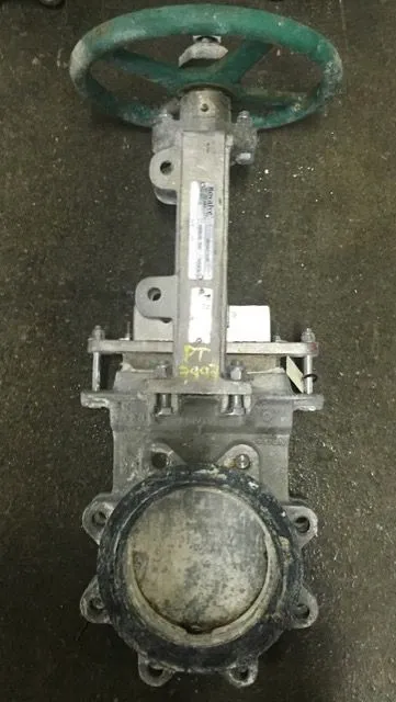Rovalve  6"-150 knife gate valve, hand wheel operated