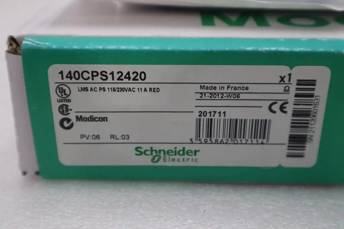 NEW IN BOX SCHNEIDER ELECTRIC 140-CPS-124-20 / 140CPS12420 STOCK G292