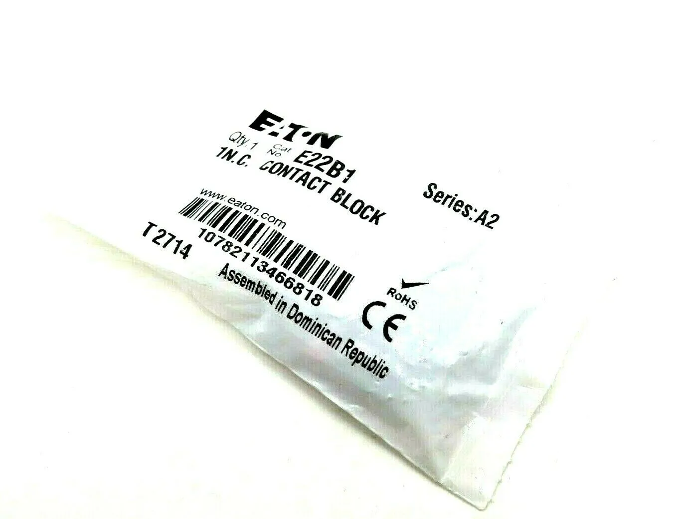 NEW SEALED EATON CORPORATION E22B1 CONTACT BLOCK SER A2