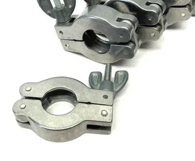 USED AGILENT QUICK-CLAMP, WING NUT, NW10/16, METALLIC FINISH