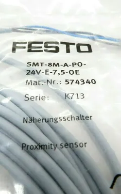 NEW FESTO ELECTRIC SMT-8M-A-PO-24V-E-7,5-OE PROXIMITY SENSOR SMT8MAPO24VE75OE