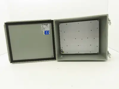 Wiegmann B141206CHS Wall Mount Electrical Enclosure 14x12x6" With Backplate