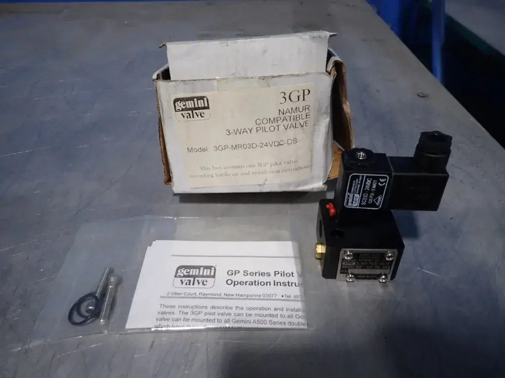 New | in-Stock GEMINI VALVE 3GPMR03D24VDCDS Valves/Fittings | HGR 24 #732451