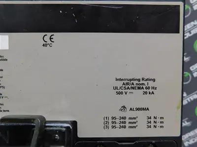 Square D MHL36450225DC1680 Circuit Breaker 500 VDC 450 A MA11128 Trip Unit Used