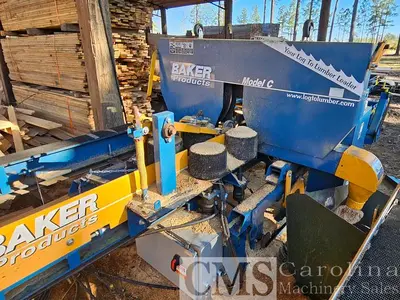 USED 2021 BAKER MODEL C SINGLE HEAD RESAW WITH CANT TURNAROUND