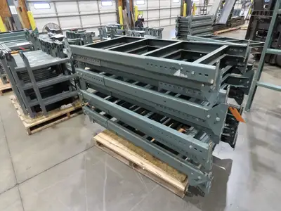 Hytrol MS-9 24"W Conveyor Leg Stationary Floor Support 57-5/8" to 69-5/8"H