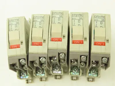 Fuji Electric Circuit Breakers AC/DC | 1/3/5A | 1/2/3-Pole | Mixed Lot of 30