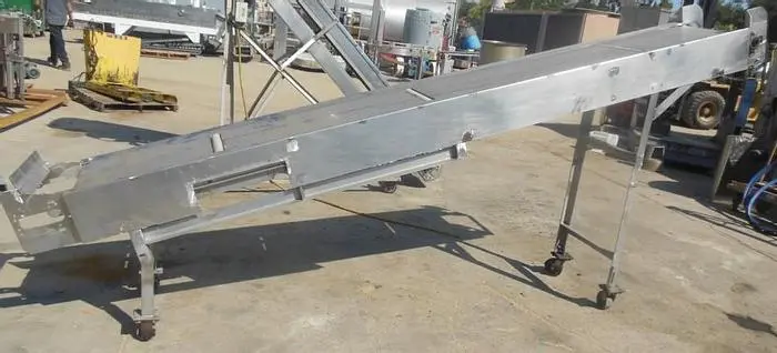 Conveyor, Belt, 18" x 11'8", Stainless Steel, Incline, Frame Only #C743240