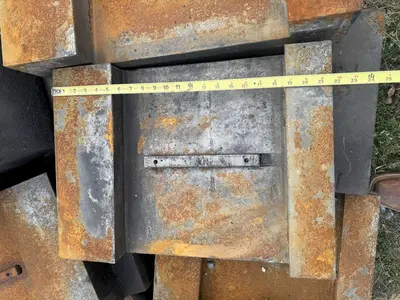 ANVIL DIE HOLDERS SOW BLOCKS HOLDER FORGING PRESS OR HAMMER, OUT OF CHAMBERSBURG 23 & 14 DIE FORGERS: STOCK #21025