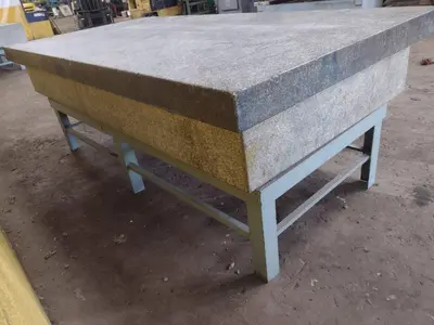 8' X 4' X 14" MITCHELL PRECISION LAYOUT INSPECTION GRANITE TABLE: STOCK #23805