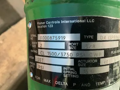 Used FISHER D4 (SPRINGTOCLOSE) Pumps Ohio US | HGR 24 #1315101