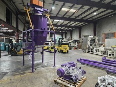 6" Diameter Hapman TubePro™  Drag Conveying System, 15 HP, New In 2020