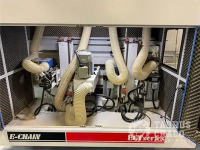 Used 2019 E-CHAIN ECT-48S ANGULAR DOUBLE END-TENONER LINE Woodworking Tenoners Ontario CA | Taurus Craco Machinery Inc #1314188