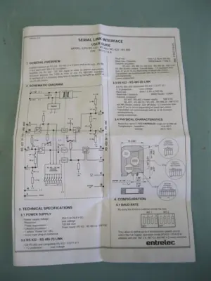 Entrelec ILPH RS 422-RS 485 Serial Link Interface NEW E12