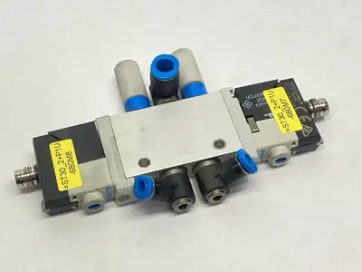 Used Festo Air Pilot Control Solenoid Valve 5/3 Closed 566476 Solenoid Valves Michigan US | Maverick Industrial Sales #1397730