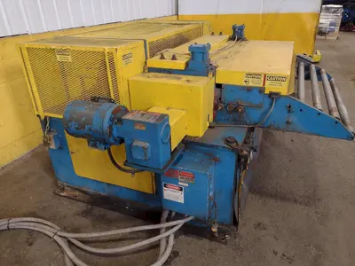 48" X 18 GA BRADBURY "BOSS-48" COIL STRAIGHTENER & FYLING SHEAR: STOCK #18679