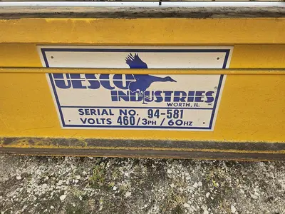 USED 1999 USECO INDUSTRIES 3 TON DOUBLE BRIDGE OVERHEAD CRANE