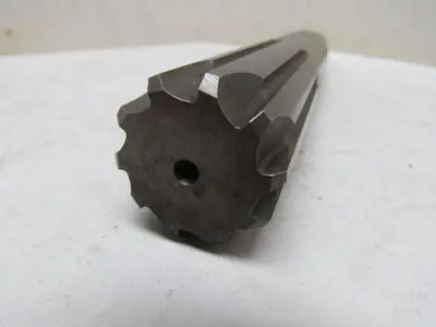 Brubaker 1-7/16" 1.4375 #4MT Morse Taper Shank Reamer 10pt Straight Flute USA