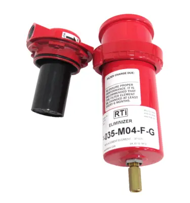 NEW READING TECHNOLOGIES 3P-035-M04-F-G ELIMINIZER 35 SCFM 1/2 3P035M04FG