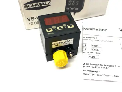 USED SCHMALZ DIGITAL VACUUM AND PRESSURE SWITCH 10.06.02.00113