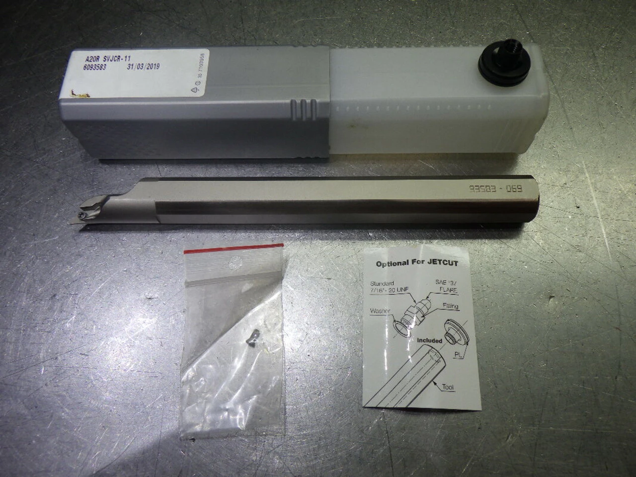 Iscar 25mm Coolant thru Steel Boring Bar 20mm Shank A20R SVJCR-11 (LOC1978D)