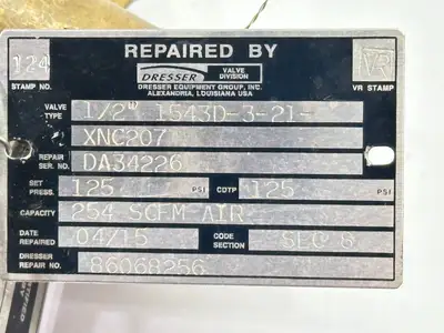 New | in-Stock Dresser 1543D-3-21-XNC207 Pump & Valve Parts Michigan US | Maverick Industrial Sales #1494027