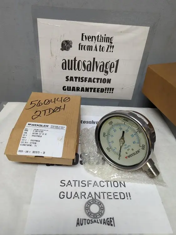 New | in-Stock WEKSLER BY4CYPM2LW Universal Pressure Meters Ohio US | Surplus Asset Holdings #1240062