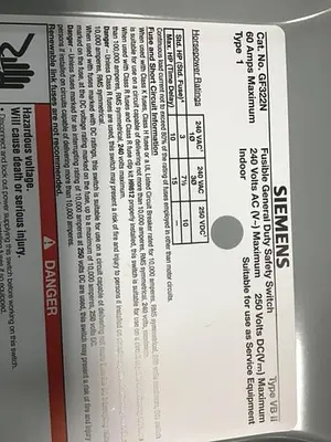 USED SIEMENS GF322N VBII