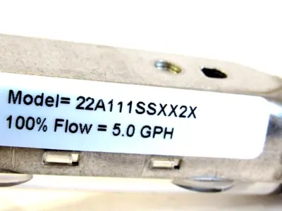 NEW USGI VAREA METER 22A111SSXX2X GLASS TUBE PURGEMETER