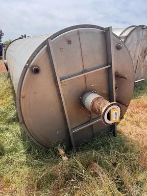 Tank, 4,200 Gallon, Stainless Steel, 6' Dia x 20' H, Valley Foundry, UL rated, #5991324