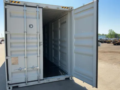 2026 40’L x 8’W x 9’ 6”T High Cube Shipping/Ground Container, swing doors on one end and four sets o...
