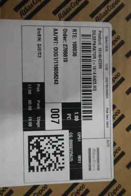 NEW OPEN BOX 1614-6423-99 Oil Separator Suitable Atlas Copco 1614642399 STK SGF6