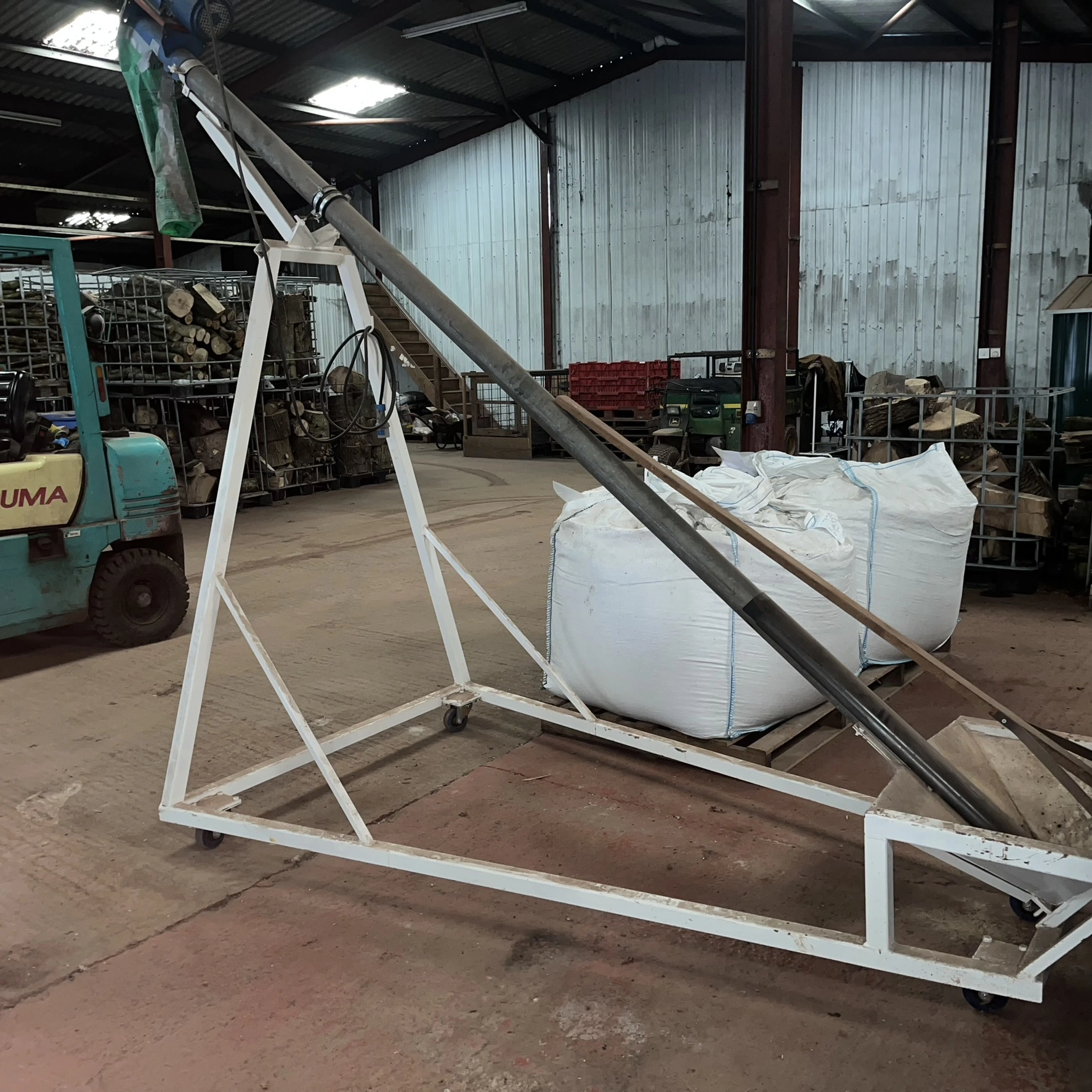 Astwell M/S Auger Conveyor 90 mm dia x 3800 mm long 2.2 kw