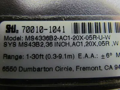 STI MS4336B2-AC1-20X-05R-U-W Light Curtain Controller No Cables 115VAC