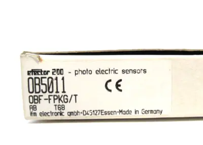 NEW IFM EFECTOR OBF-FPKG/T PHOTOELECTRIC SENSOR OB5011 OBFFPKGT