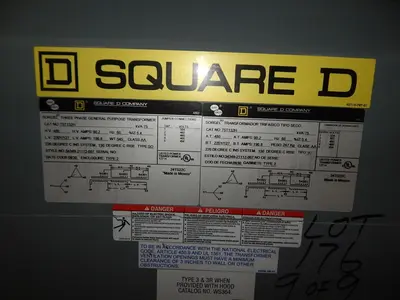 Used SQUARE D 75T132H Distribution Transformers Texas US | Aucto #1308406