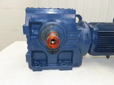 Sew Eurodrive S77 DRE100L4 Gearmotor 28.41 Reducer 61rpm 3Hp 230/460V LH Output