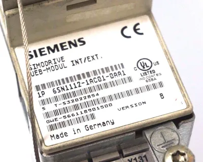 USED SIEMENS 6SN112-1AC01-0AA1 SIMODRIVE UEB MODULE VER. B, 6SN1121AC010AA1