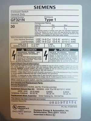 USED SIEMENS GF321N